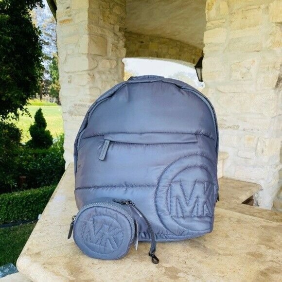 Michael Kors RAE GRAPHIC MD Quilted Metallic Backp main image 9